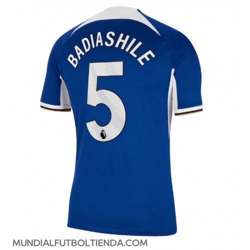 Camiseta Chelsea Benoit Badiashile #5 Primera Equipación Replica 2023-24 mangas cortas